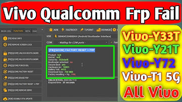 Vivo Fastboot mode Frp fail || vivo y21t frp unlock tool || vivo y33t frp unlock tool || Vivo Frp