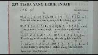 Madah Bakti 237, Tiada Yang Lebih Indah