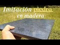 IMITACIÓN GRANITO ( PIEDRA ) en Madera,  muy fácil... 🎨 👍
