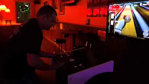 Cj bowling and getting low!