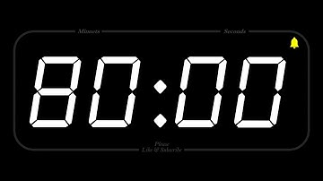 80 MINUTE - TIMER & ALARM - 1080p - COUNTDOWN