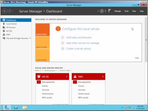 How to create organizational unit in Active Directory Windows Server 2012