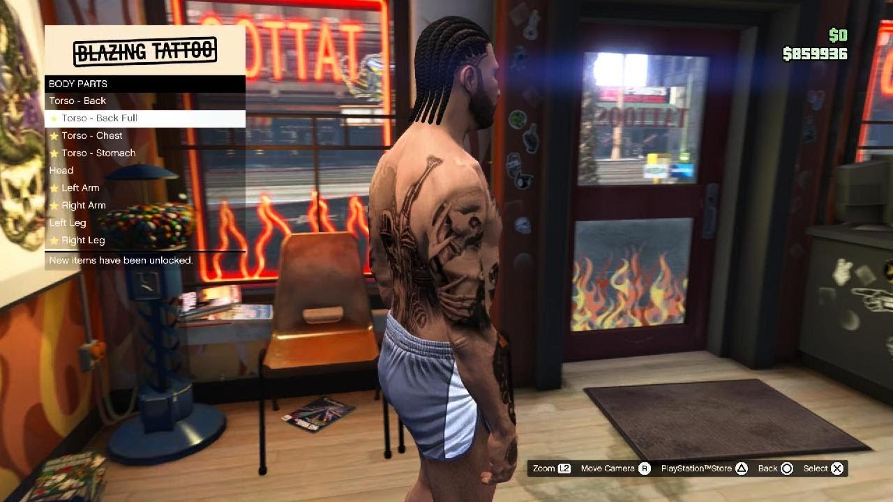 GTAV_  new leg tatt 