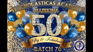 St. Scholastica Academy 50th HS Reunion Batch 1976. Held last Feb 28 2026 at Timberland Hotel.