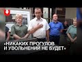 Заместитель гендиректора Минского моторного завода дает обещание работникам