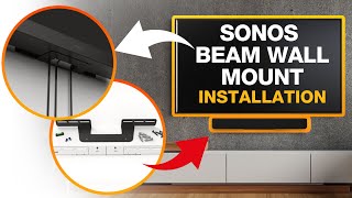 Fix your Soundbass Sonos Beam Soundbar Wall Mount Bracket to the wall and attachment of the Soundbar