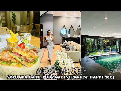 #weeklyvlog: FIRST SOLO SPA DAY OF 2024 | I GOT INVITED TO A CAREER PODCAST | BACK TO WORK | SICK AH