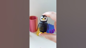 3D Printed Cute Springy Penguin #penguin #toys #fidget #3dprinting #3dprint #toy #shorts #fyp