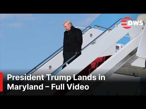 FULL ARRIVAL: President Donald Trump Lands at Joint Base Andrews, Maryland | AC1E