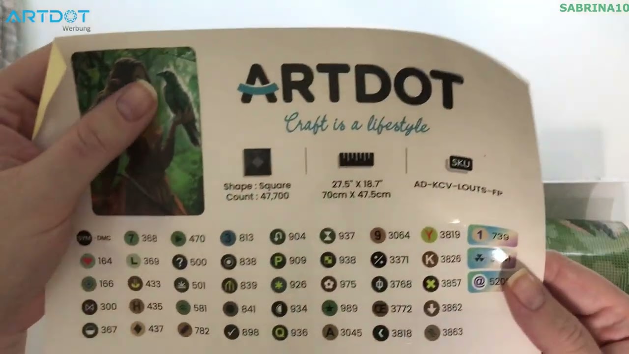 Diamond Painting Unboxing | Artdot | The Seer von Louise Goalby