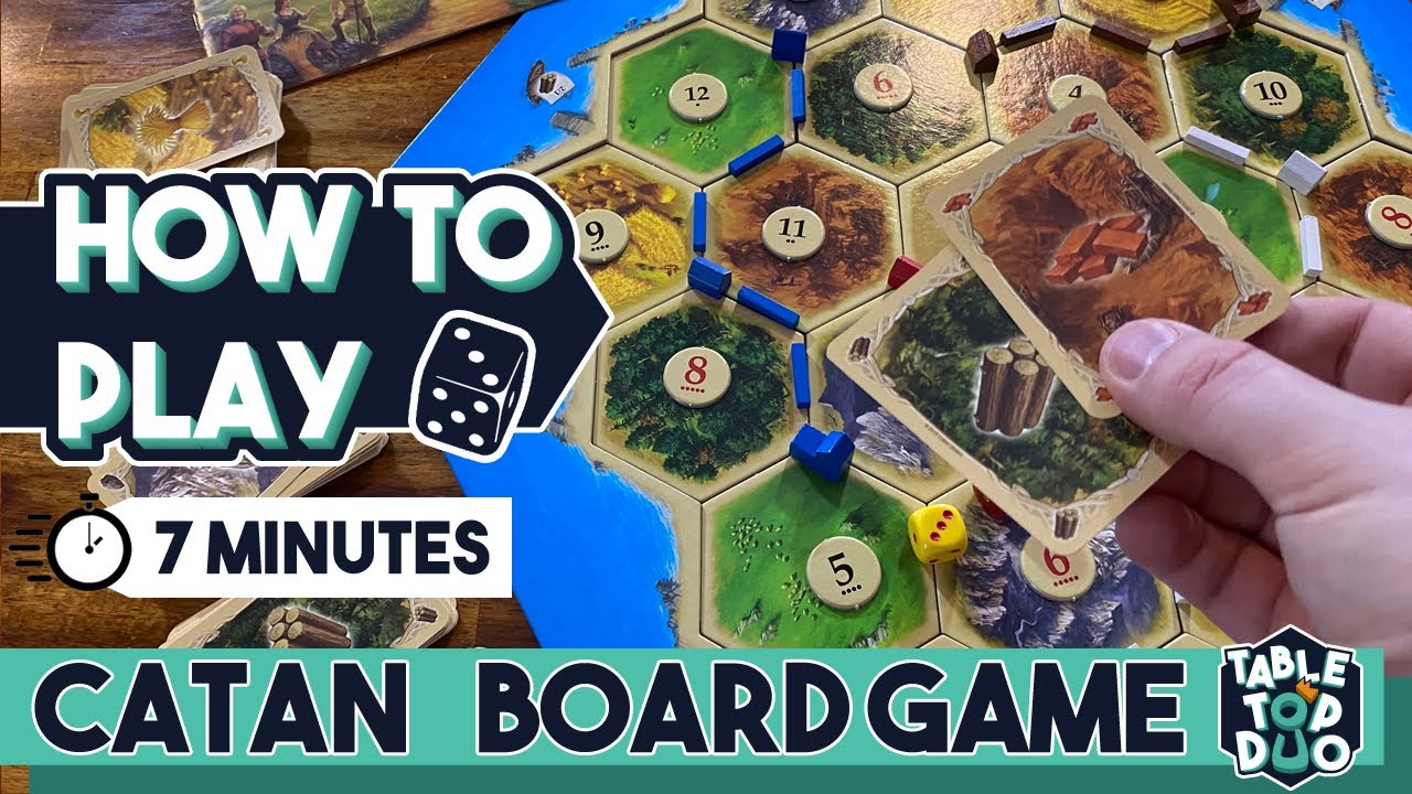 Konijn Versnipperd racket Learn How to Play Catan (Settlers of Catan Rules) - YouTube