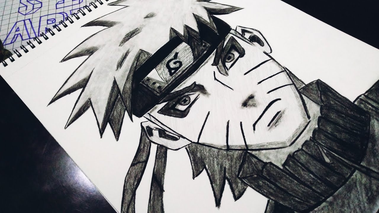 Pencil Drawing: Naruto Sage Mode