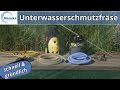 Schwimmteich und Badeteich sauber halten - Teichpflege mit Unterwasserschmutzfräse