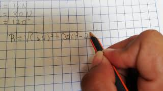 Cálculo de resultante de vectores que forman ángulos diferentes a 90°