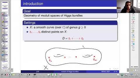 "Moduli spaces of parabolic Higgs bundles" by Thiago Fassarella (UFF)