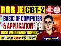 RRB JE CBT-2 Basic Computer & Application | Top High Weightage Topics | RRB JE CBT-2