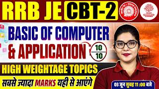 RRB JE CBT 2 Basic Computer and Application | RRB JE CBT 2 Computer Syllabus | RRB JE CBT 2 Computer