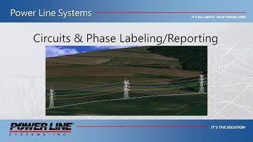 Defining and Labeling Circuits and Electrical Phasing in PLS-CADD