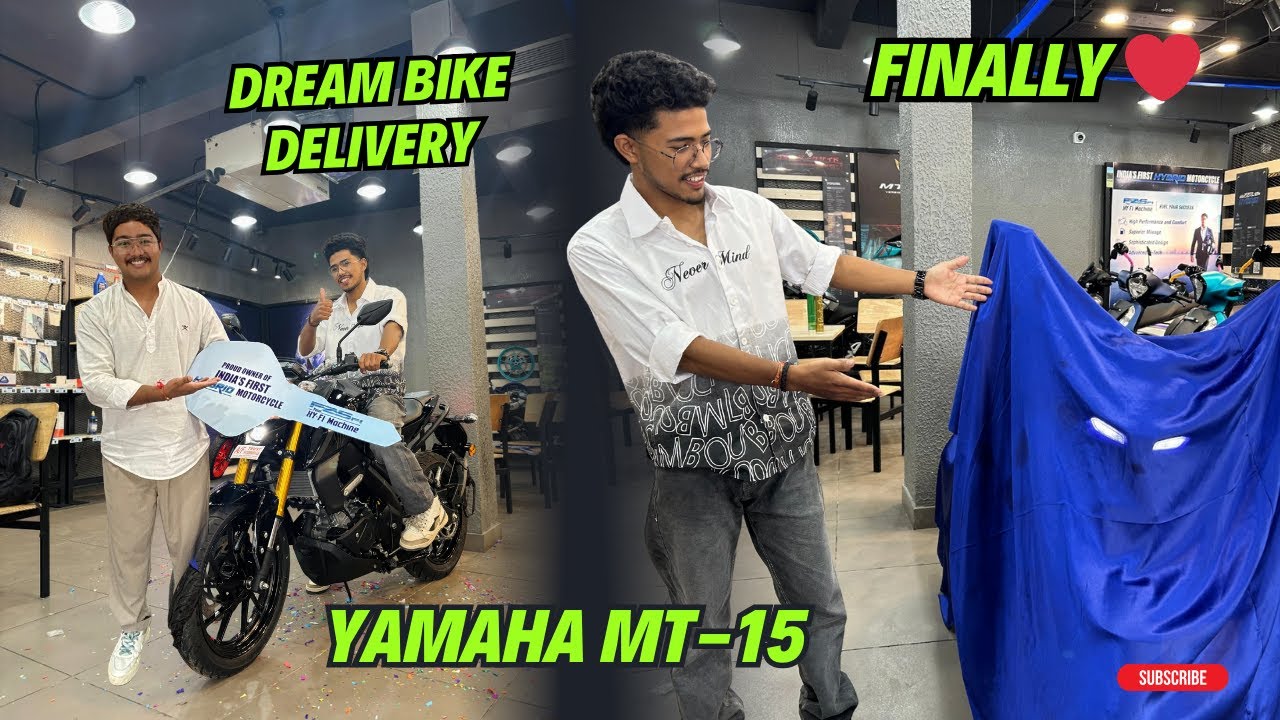Finally New Bike Ki Delivery Leli🥹😍 | Dream Come True🧿❤️ | All New Yamaha MT-15 V2 Black Edition🖤 ​