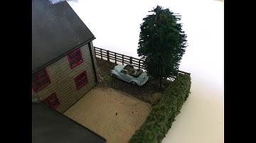 N gauge Scratch built Railway Cottages.