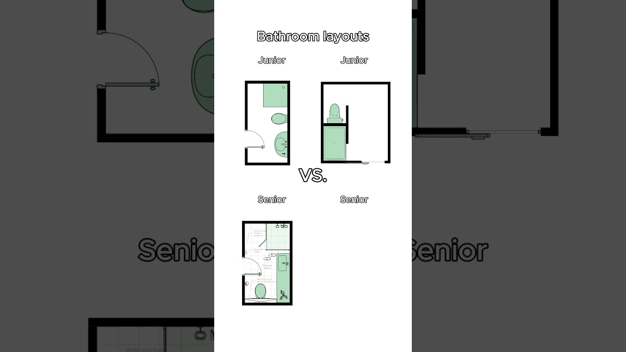 Вы неправильно оформляете ванные комнаты! Разоблачение различий в планировке помещений для младши...