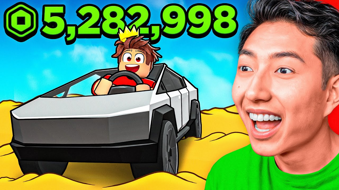 Spending $5,288,173 on The NEW CYBER TRUCK on Roblox A Dusty Trip!