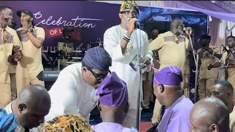 Adewale Ayuba Storm Late. Chief Mrs Emily Olulola Bibilari final burial ceremony in Ilesa Osun state