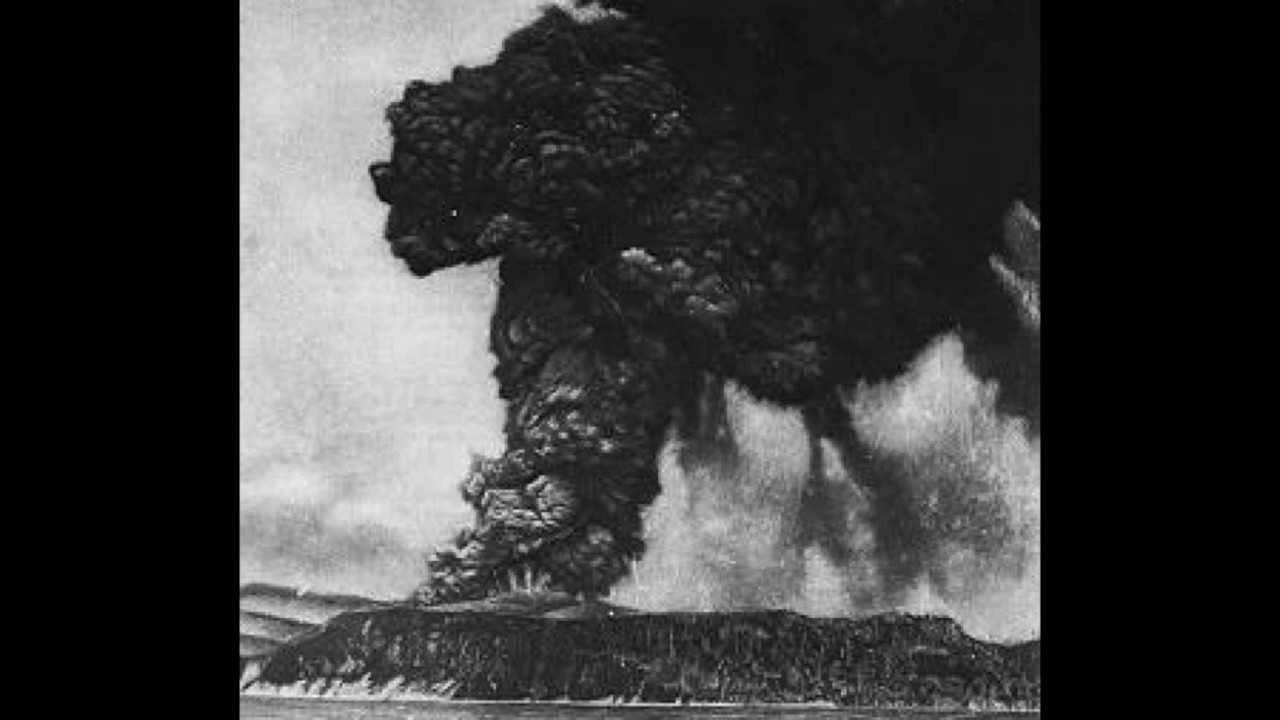 Krakatoa eruption blast 1883.  YouTube