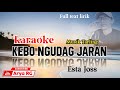 KARAOKE - KEBO NGUDAG JARAN || Tarling (Esta Joss) Arya RG