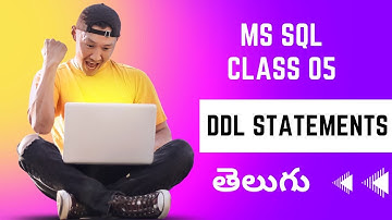 Ms Sql Class 05 nov25th 2022 DDL Statements