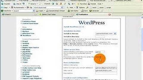 Installing Word Press with Cpanel and Fantastico
