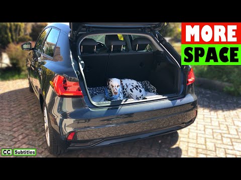 How to make the Boot bigger on Audi A1 Sportback and remove Parcel Shelf and fold down rear Seats