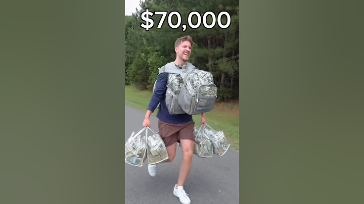 Sprinting with more and more money @MrBeast #shorts