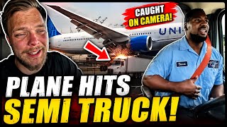 Trucker Reacts To United Airlines Plane Hitting Semi Truck