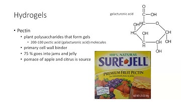 Hydrogels, elastic latexes and resins introduction