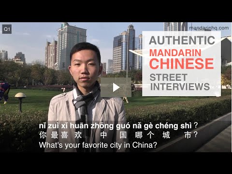 Mandarin Chinese Street Interviews What S Your Favourite City In China I Easy Mandarin