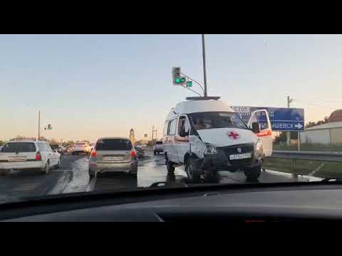 Под Новокуйбышевском шкода не пропустила скорую помощь