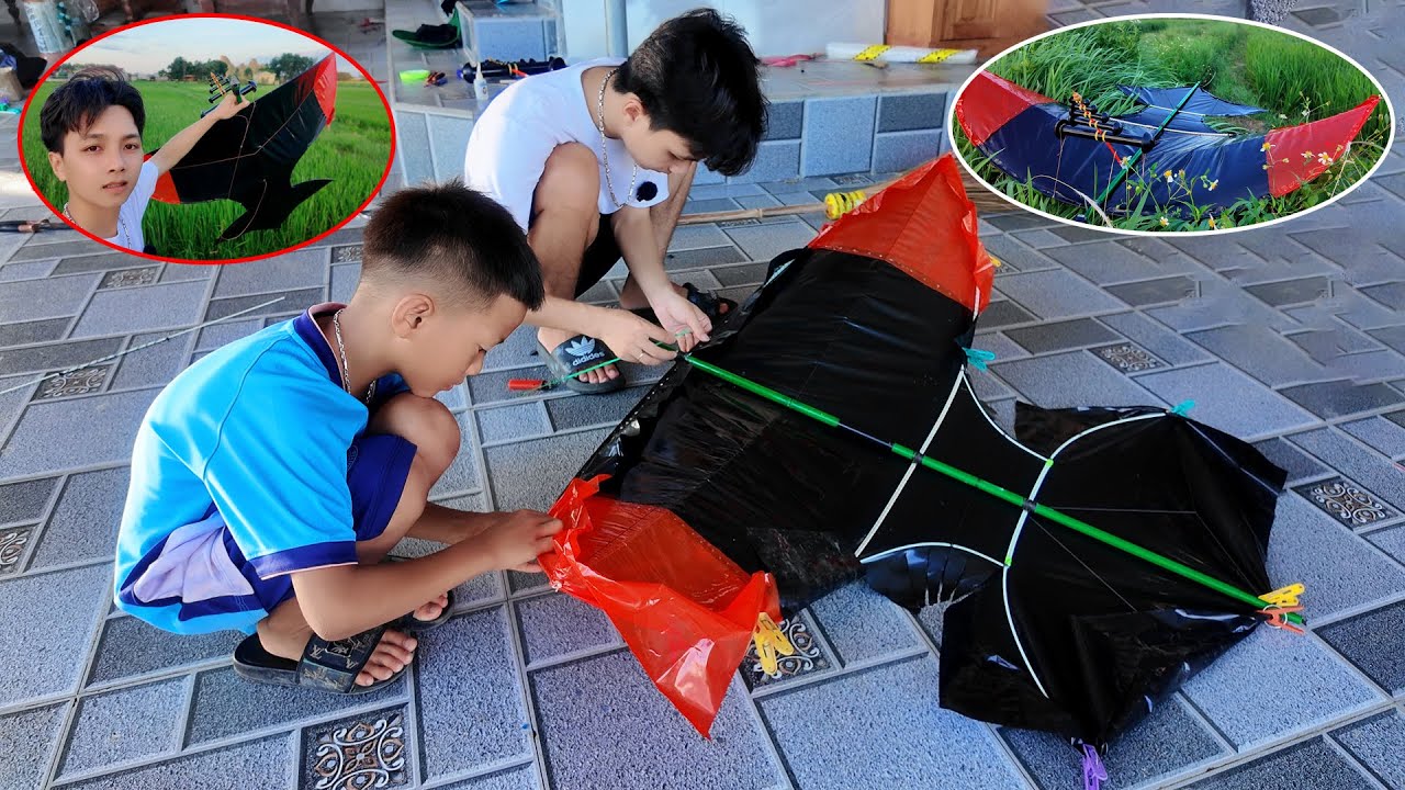 Cách Làm Diều Cá Bẹn 1m5 Từ Cáp 3li Nghịch Như Đại Trà