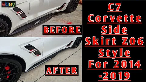 How to install side skirts on c7 corvette