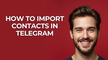 How To Import Contacts In Telegram - GUIDE!