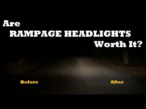 Jeep Headlight Upgrade - RAMPAGE How-to & Review