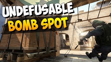 CS:GO - Almost Undefusable Bomb Plant Spot on Mirage! BANGER!