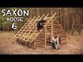 Building a Saxon House with Hand Tools: Front Entrance, Wattle, Walls | Bushcraft Project (PART 6)