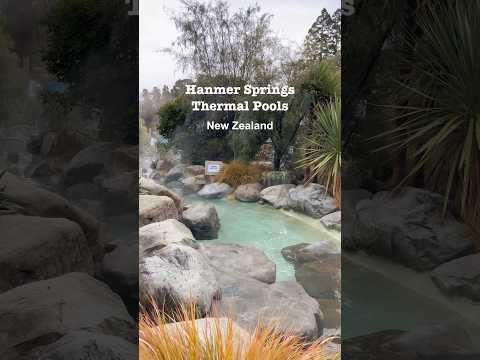 Hanmer Springs (Part 2): Thermal Pools 🔥♨️🍕#hotpools #newzealand #thermalpools #winter #travel