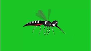 mosquito green screen with sound effect