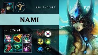 Nami Support vs Pantheon - KR Grandmaster Patch 26.15