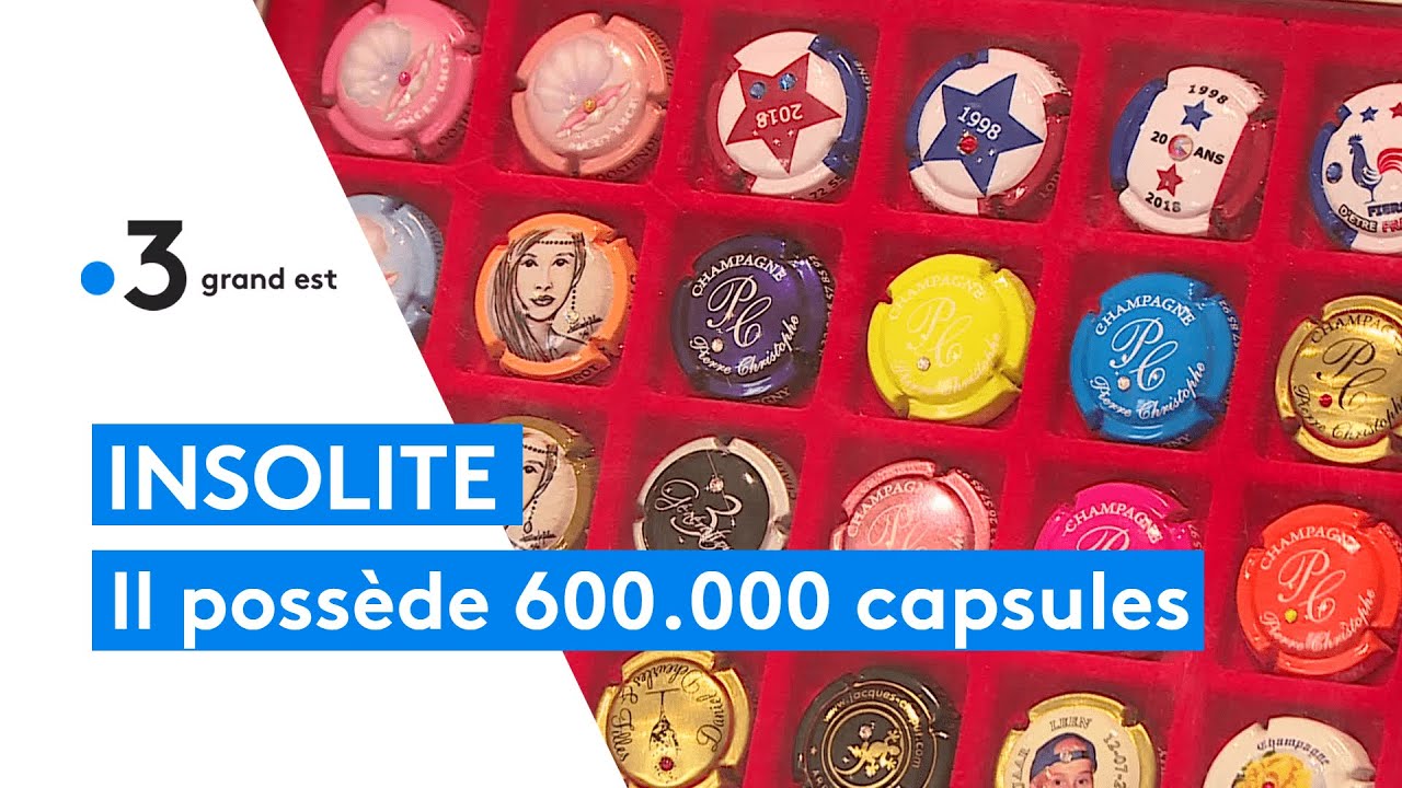 Insolite : il collectionne les capsules de champagne et en a fait son  métier 