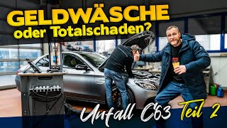 Mercedes Spezialist bewertet unseren C63 Unfallschaden | Geldwäsche oder Totalschaden? | DAG