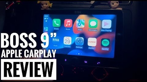 Boss 9" BE9ACP floating-screen car stereo with Apple CarPlay & Android Auto Review