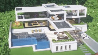 Minecraft Tutorial | Modern House | Gracium  Modern City #29